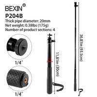 Perche à Selfie pour Smartphone, poignée de téléphone portable extensible, monopode en aluminium, tige d'extension pour GoPro Hero, caméra d'action, téléphone portable