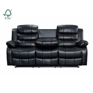 Sofá Reclinable Manual 3+2, Conjunto <span class=keywords><strong>de</strong></span> Sofá <span class=keywords><strong>de</strong></span> Tres Plazas, Sofá Reclinable <span class=keywords><strong>de</strong></span> Cuero, Muebles para Sala <span class=keywords><strong>de</strong></span> Estar - Product Image 4