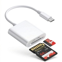 Multi-Function SD Card/TF Card Camera Reader USB C OTG Adapter for Type-C Phone Laptop and USB Flash Drive Converter