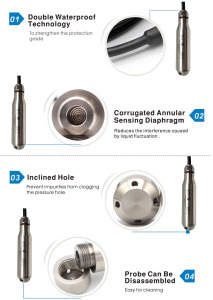 BOY-WR04-S IP68 잠수정 압력 송신기 액체 레벨 송신기 <span class=keywords><strong>4</strong></span>-<span class=keywords><strong>20mA</strong></span> 통합 액체 레벨 센서 - Product Image 6