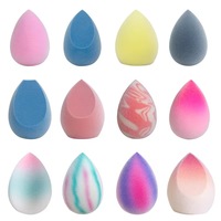 Éponge de maquillage floquée YRX C60, sans latex, non toxique, lavable, pour fond de teint, application uniforme, fabricant d'origine, personnalisable