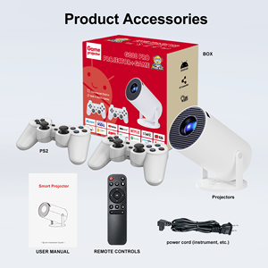 Projecteur LCD Mini Home Cinéma <span class=keywords><strong>HD</strong></span> 4K JC300 <span class=keywords><strong>PRO</strong></span> avec <span class=keywords><strong>280</strong></span> Lumens Android 11 HIFI Stéréo 8 Go de Stockage Console de Jeux Rétro Portable - Product Image 2