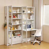 Étagère à livres en métal, bibliothèque modulaire, bibliothèque blanche, présentoir pour livres, étagère pour enfants, rangement