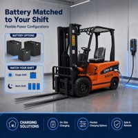 Chariot élévateur électrique contrepoids à quatre roues de qualité supérieure, 1,5 tonne, avec batterie longue durée, pour usage intérieur