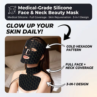 Masque facial LED infrarouge rouge à prix d'usine, rechargeable, portable, avec télécommande, pour le visage