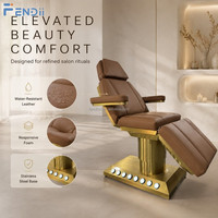 Fauteuil de traitement électrique réglable pour salon de beauté, lit de soin, table de massage spa, lit pour extensions de cils, chaise d'esthéticienne