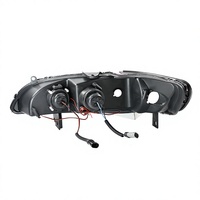Phare avant Xénon Angel Eye de projecteur modifié de qualité supérieure pour Accord 6e génération 1998-2002, garantie 1 an