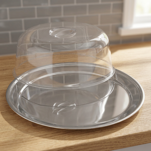 Vente en gros de plateaux alimentaires, moules à gâteaux en acier inoxydable, ustensiles de cuisson pour micro-ondes, plateau à gâteaux en acier inoxydable avec couvercle - Product Image 1