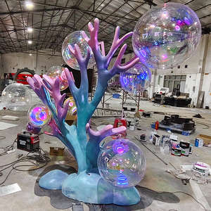 Acquario marino vita corallo scultura in fibra di vetro personalizzazione installazione fisica - Product Image 2