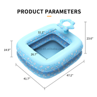 Piscine anti-éclaboussures extérieure de style marguerite piscines gonflables pour enfants pataugeoires à double couche réservoir d'eau piscine gonflable pour enfants