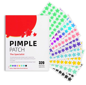 Patch anti-acné à la vitamine C, réparation active VC pour peaux à tendance acnéique, double effet absorbant le pus - Product Image 1