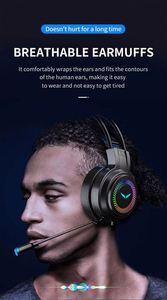 Auriculares con Cable USB Estéreo 7.1 de Calidad Premium, con LED, Sonido Envolvente Virtual Dinámico, Micrófono para Viajes y Teléfonos Móviles - Product Image 2