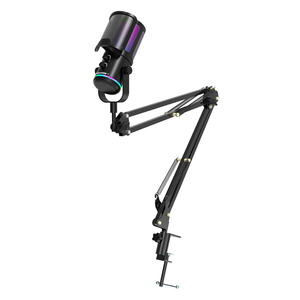 Usb có dây M16 <span class=keywords><strong>microphone</strong></span> cho chơi game Studio RGB Máy tính để bàn condenser có thể điều chỉnh đứng rất Hoan Nghênh trong CN - Product Image 5