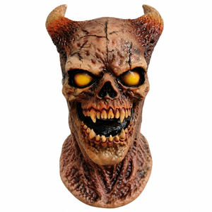 Masque de crâne de démon réaliste en latex, drôle, effrayant, <span class=keywords><strong>accessoire</strong></span> de costume d'Halloween, <span class=keywords><strong>accessoire</strong></span> de fête cosplay pour adulte, accessoires écologiques - Product Image 1