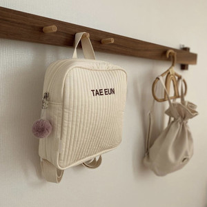 Sac à dos <span class=keywords><strong>maternelle</strong></span> en coton <span class=keywords><strong>brodé</strong></span> personnalisé, matelassé, anti-perte, style coréen, pour enfants et étudiants - Product Image 5