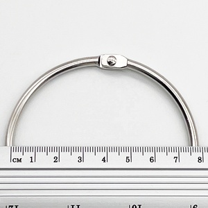 50Mm Nhà Sản Xuất Chuyên Nghiệp Bạc Sắt Kim Loại Lá Lỏng Lẻo Cuốn Sách Chất Kết Dính Nhẫn Ảnh Cuốn Sách Vòng Chất Kết Dính Cho Các Trường Học Văn Phòng Nhà - Product Image 2