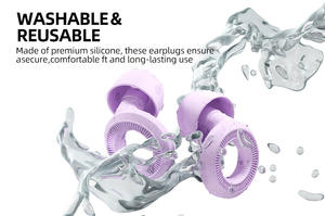 Tapones para los Oídos con Reducción de Ruido, Triple Reducción Física de Ruido, Silicona Hipoalergénica, Tapones de Silicona para Nadar - Product Image 6