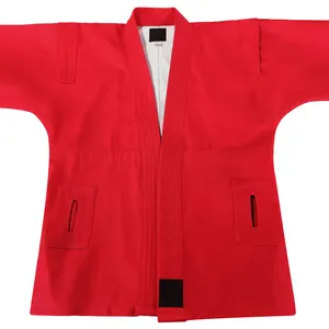 Woosung hot sale custom logo jiu jitsu gi sambo jacket shorts martial arts sambo gi sambo uniform