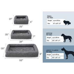 Nuevo diseño, soporte ortopédico, cama para perros lavable entera, aumento del flujo de aire, cama transpirable para perros - Product Image 6