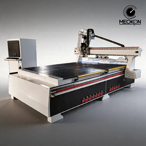 Routeur ATC 7*10 pieds 2130 avec système LNC, 12 outils, machine de gravure et de découpe automatique pour le traitement des portes d'armoires en MDF, entièrement personnalisable - Product Image 1