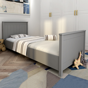 Legno per bambini casa camera da letto singola set di mobili per bambini bambini bambini mobili da letto in legno letto per la scuola alberghiera - Product Image 1