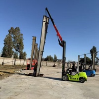 Mini-grue télescopique hydraulique de 2 à 3 tonnes avec flèche articulée pour équipement de levage