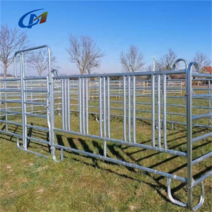 PVC-beschichtete geschweißte Stahl quadrat pfosten 6 Schienen Cattle Farm Field Lives tock Horse Panel Zaun - Product Image 5
