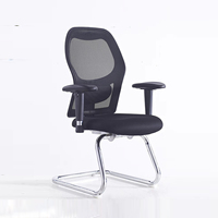 Chaise de bureau moderne noire Cadeira Escritorio Chaise d'ordinateur de bureau en maille ergonomique confortable pour de longues heures