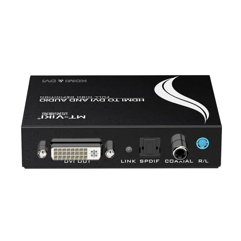 mt-viki factory hot selling converter hdmi to dvi with 3.5mm audio