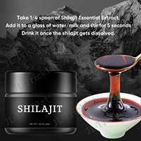 Shilajit en Résine Pure de l'Himalaya, Complément Liquide Bio de Shilajit Pur à 85%+ d'Acide Humique, Gel