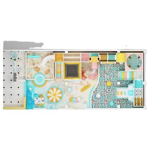<span class=keywords><strong>Equipo</strong></span> de juegos infantiles de interior para comercio internacional con arenero, piscina de bolas, tobogán, estructura de escalada, carrusel y cafetería - Product Image 1