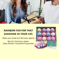 Dropshipping de mini bombes de bain vegan pour pédicure de marque privée avec bijoux à l'intérieur coffret cadeau pour bombe boule de bain