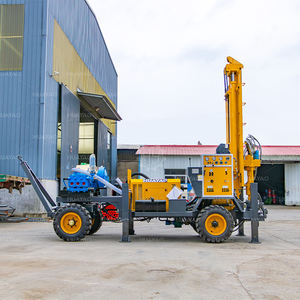 머드 펌프와 함께 판매하는 새로운 바퀴 자체 추진 DTH 드릴링 장비 물 우물 드릴링 장비 - Product Image 5