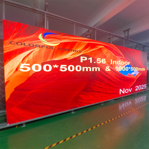 Indoor P1.56 Squaremeter LED <b>Display</b> Screen 500 X 500mm Videotron Hard Connection Video <b>Wall</b> P1.56 LED <b>Display</b> Screen P1.56 P1.5 - Product Image 1