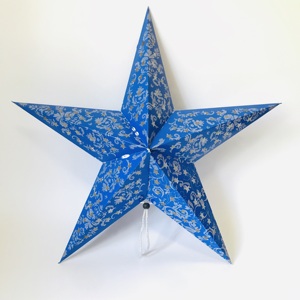 Fatto A mano Pieghevole 45 centimetri di Carta Stella di Illuminazione Lanterna per Albero Di Natale - Product Image 1