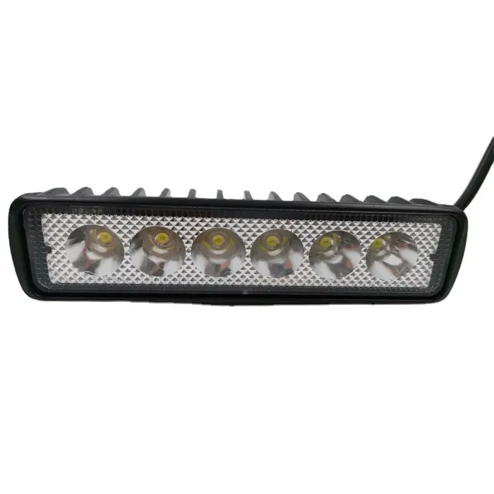 12V 6LED antiurto ad alta intensità 6 pollici 18W luce di lavoro con base: 6 pezzi * 3W COB Led luce di lavoro per camion 4x4 fuoristrada 4WD