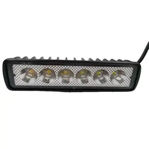 12V 6LED Tahan Guncangan Intensitas Tinggi 6 Inci 18W Lampu Kerja dengan Dasar: 6 Buah * 3W COB Led Lampu Kerja untuk Truk 4X4 Offroad 4WD