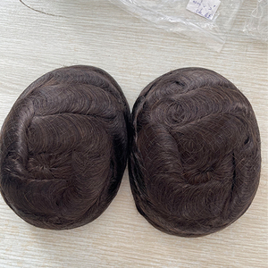 Parrucchino Maschile all'Ingrosso ad Alta Densità 120% - Topper Naturale per Uomo, Toupet Uomo, <span class=keywords><strong>Extension</strong></span> di <span class=keywords><strong>Capelli</strong></span> Umani Austriaci, Topper di <span class=keywords><strong>Capelli</strong></span> Umani - Product Image 4