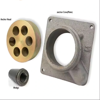 Tête d'ancrage en acier galvanisé précontraint, directement de l'usine, 12,7 mm 15,2 mm, pour câble PC GB/T14370, pour ponts précontraints