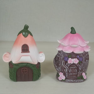 <span class=keywords><strong>Cabane</strong></span> à champignons micro-paysage en résine pour la décoration d'aménagement paysager - Product Image 1