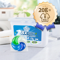 Penguat aroma mewah pod deterjen 48 jam teknologi kunci wewangian air dingin diaktifkan energi efisien