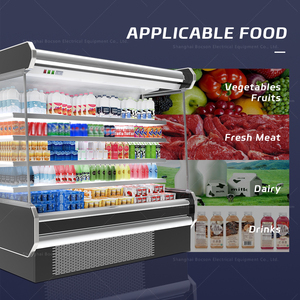 Refrigerador comercial con cortina de aire a precio razonable, vitrina abierta, exhibidor refrigerado para bebidas, refrigerador abierto de varios niveles - Product Image 6