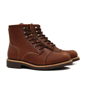 <span class=keywords><strong>Botas</strong></span> Clásicas Retro de Media Pantorrilla de Alta Gama para <span class=keywords><strong>Hombre</strong></span>, con Cordones Delanteros, <span class=keywords><strong>Botas</strong></span> de Tobillo de Cuero de Grano Completo Premium, con Suela Cosida Goodyear - Product Image 3