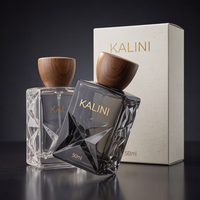 Flacon de parfum arabe Attar de luxe 50 ml en verre carré vide, avec base lourde et emballage personnalisé, livraison rapide