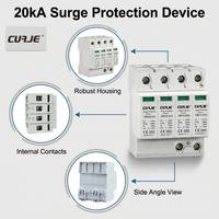 Parafoudre triphasé T2+3 20KA, protection contre les surtensions 220V, suppresseur de surtension transitoire