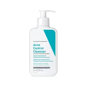 Làm Mới chất tẩy rửa ban đầu ceve 2% Salicylic Acid Sữa rửa mặt 237ml dầu kiểm soát mụn trứng cá kiểm soát tẩy tế bào chết Kem dưỡng da