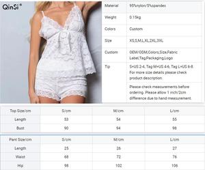 QINSI 2025 printemps <span class=keywords><strong>ensemble</strong></span> de <span class=keywords><strong>sous</strong></span>-vêtements deux pièces luxe dentelle caraco et short <span class=keywords><strong>ensemble</strong></span> érotique nuisette pyjama <span class=keywords><strong>femme</strong></span> Sexy Lingerie ensembles - Product Image 6