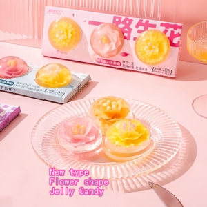 Vente en gros de gelée halal en forme de fleur bonbons délicieux à plusieurs fleurs - Product Image 5