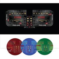 Tapis de table de poker personnalisé pour trois joueurs, qualité casino, 240 cm, 7 couleurs, pour salle de poker VIP de luxe, OEM, marque privée, sur mesure