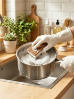 Éponge de cuisine naturelle biodégradable, écologique et compostable, en cellulose, noix de coco et noix, tampons à récurer populaires, haute absorption d'eau